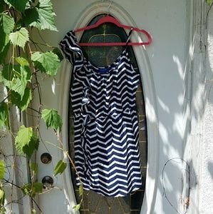 Navy and White Zig Zag Dress!!!